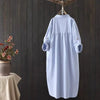 Women Cotton Embroidery Loose Long White Shirts 2025 Spring Autumn New Casual Office Lady Blouse Female Top Loose shirt