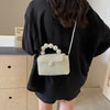 2024 Newest Handmade Pearl Knitting Evening Handbag Luxury Women's Snall Crossbody Bag High-end Hand-Woven Elegant Clutch Purses