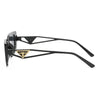 New Small Frame Cat Eye Sunglasses Women Personality Hollow Triangle Sun Glasses Men Trendy Retro Oval Gafas De Sol Mujer