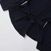 TRAFSHE Spring Women Shoulder Pad Belt Knit Blazer Women Retro V-neck Long Sleeve Versatile Female Coat Women Clothes 9598/128