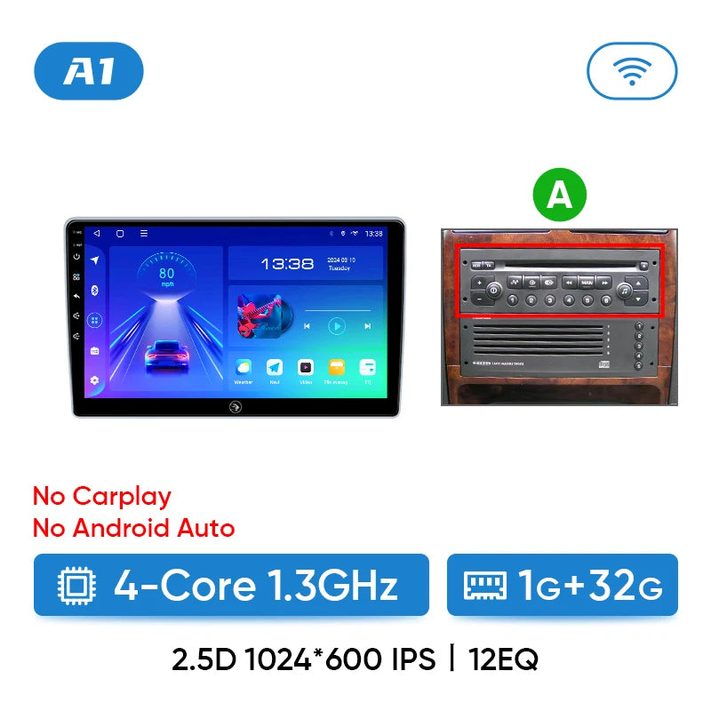 Ainavi Car Radio For Peugeot 307 CC 307CC 307SW 2002 - 2013 Wireless Carplay Android Auto Stereo Multimedia Player 4G 2 Din
