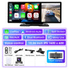 11.26 inch Car DVR 4K Dash Cam Dual Lens Wireless Carplay & Android Auto Video Recorder Monitor GPS Navigation 5G Wifi FM AUX