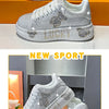 2024 Autumn New Luxury Women's Sports Shoes Cartoon Water Diamond Women's Shoes Luxury Fashion Flat Casual Shoes zapatos mujer