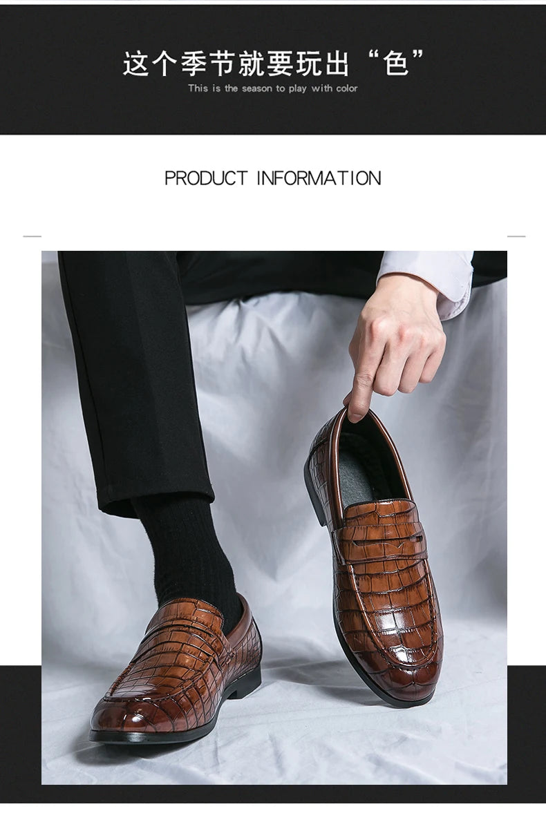 High Quality Leather Shoes Men British Style Wedding Business Brogue Shoes For Men Size 48 Men's Dress Shoes Formal Leather Male