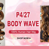 P4/27 Color Highlight Wigs 13x4 Lace Frontal Wig For Women Straight Lace Front Human Hair Wigs Preplucked Wig 100% Human Hair