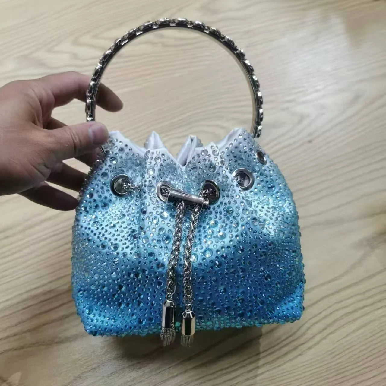 Wedding Party Clutch Purse Glitter Shiny Diamond Banquet Bag Women's Handbag Luxury Fashion Evening Bag Shoulder Chain Bag