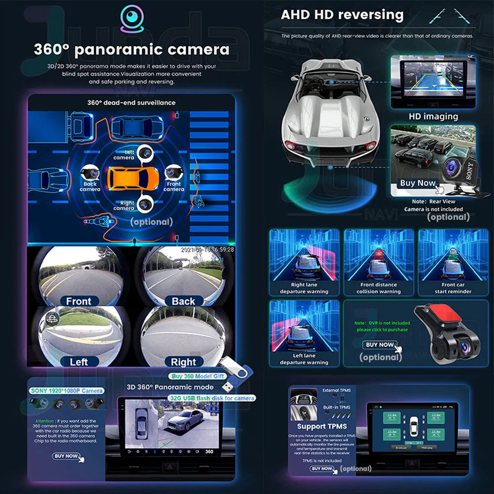 Android 14 Car Radio Multimedia Player For Jeep Compass Grand Cherokee Wrangler Chrysler Sebring Town Country Dodge Charger QLED