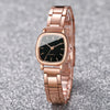 2PCS/Set Women Fashion Stainless Steel Quartz Watch & Love Heart Bracelet