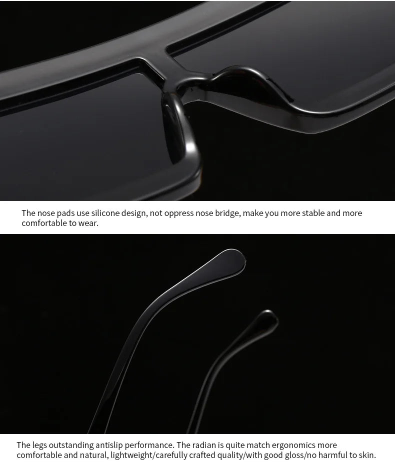Modern Luxurious Sunglasses for Men Women Square Gradient Designer Unisex Brand Glasses Glamour Fashion Shades UV400