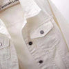 Women Denim Jacket Spring Autumn Short Coat Pink Jean Jackets Casual Tops Purple Yellow Purple Blue Loose Tops Lady Outerwear
