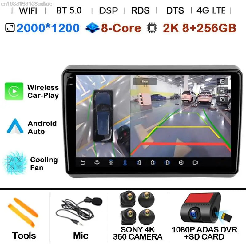 Car Radio Android 14 For Dodge Dart 2012 - 2016 GPS Carplay Multimedia Player DSP BT 2din Head Unit Audio Navigation Stereo Auto