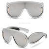 New Fashion Personality Hip Hop Cool Cyberpunk Sunglasses with Large Frame UV400 Anti UV Eyeglasses Oculos De Sol Feminino