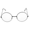 New Metal Frame Glasses Clear Round Lens Eye Glasses for Women Men Large Oversized Eyeware Harajuku Decorative Glasses Gifts