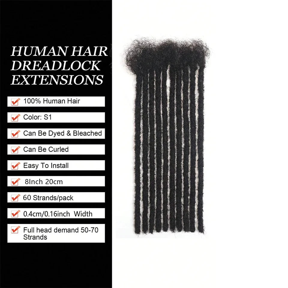Human Hair Dreadlock Extentions Deep Goddess Human Hair Dread Loc Color Goddess Braids Hair For Black Goddes Loc Youmay Virgin
