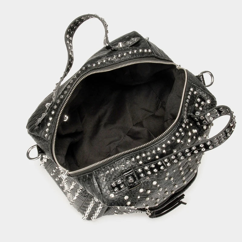 Women's bag luxury designer purses and handbags Shoulder bags vintage Rivet tote bag for women Large capacity travel bag purse