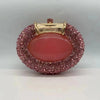 XIYUAN Oval Shaped Crystals Evening Clutch Bags Women Boutique Diamond Clutch Purses And Handbags Bridal Wedding Gem Phone Purse