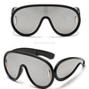 New Fashion Personality Hip Hop Cool Cyberpunk Sunglasses with Large Frame UV400 Anti UV Eyeglasses Oculos De Sol Feminino