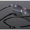 Men Blue Light Blocking Reading Glasses Women Dimond Cutting Rimless Eyeglasses Frame Anti Fatigue Hyperopia Presbyopic Eyewear
