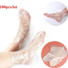 100PCS Transprent Disposable Foot Bags Detox SPA Covers Pedicure Prevent Infection Remove Chapped Foot Care Tools Bath Wipe