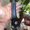 Personalized Customized DIY Handmade 40oz Evil eye Opal White Bling Rhinestone Tumbler