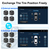 JMCQ USB Android TPMS Tire Pressure Monitoring System Display Alarm System Internal External 5 Sensors For Car Navigation Radio