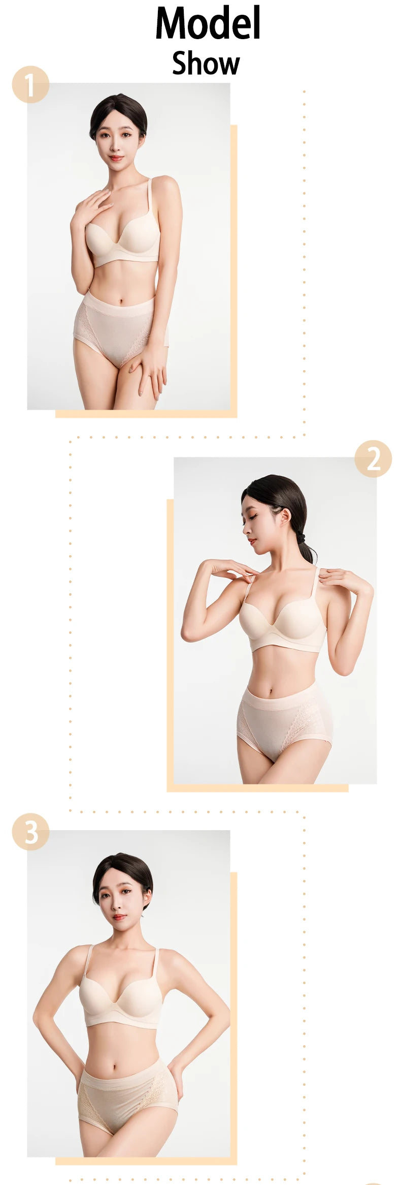 3pcs/pack 2024 Women High Waist Panties Female Briefs Modal Lace Plus Size Underpants Mother Middle Aged Oversize Underwear
