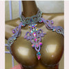 Belly Dance Necklace Customization Performance Accessories Oriental Dancing Female Senior Profession Competition Diamond Chain