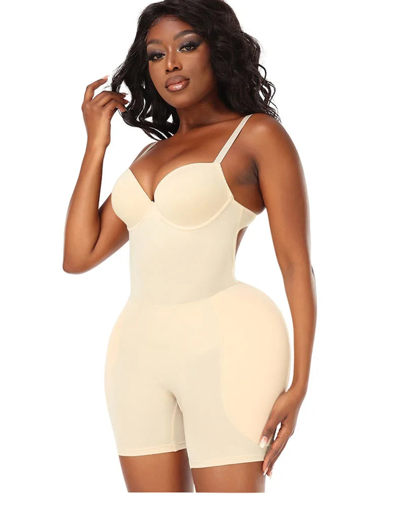 AfruliA Bodysuit Shapewear Padded Hip Enhancer Bra Cushion Butt Lifter Sexy Back Body Shaper Jumpsuits Fajas Colombianas Girdles