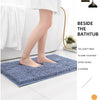 3-piece bathroom chenille floor mat, absorbent anti slip bathroom carpet, bathroom U-shaped foot mat, toilet lid, TPR anti slip