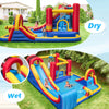 Inflatable Water Slide Giant Kids Water Park w/ Double Slides without Blower