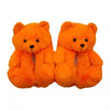 Cute Teddy Bear Plush Winter Slippers Wrapped in Heels Fun Indoor Floor Shoes Women's Gift Warm and Soft Cartoon Plush Animal Sl