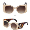 Oversized Cat Eye Sunglasses Women 2024 Luxury Brand Designer Punk Round Sun Glasses For Ladies Trendy Big Frame Eyewear UV400