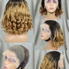 Loose Wave Human Hair Wigs for Black Women 1BT4 Color 13x4 HD Lace Frontal 200% Density Brazilian Fumi Human Hair Wigs