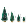 5/8pcs Mini Christmas Trees Small Artificial Christmas Tree Ornament Cedar Pine Sisal Tabletop Merry Christmas Party Decoration