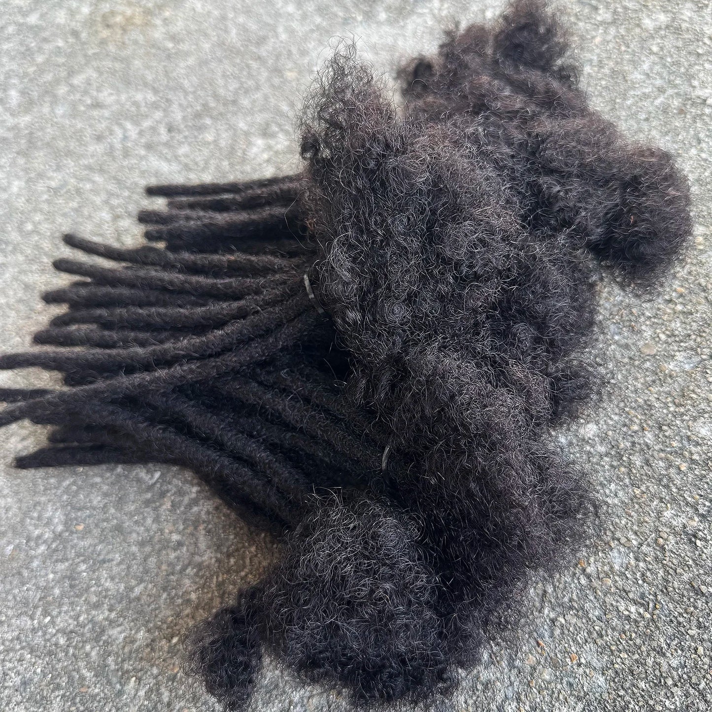 6 Inches Dreadlock Extensions Human Hair 0.6cm Width Full Handmade Loc Extensions Crochet Hair Human Hair for Man Women