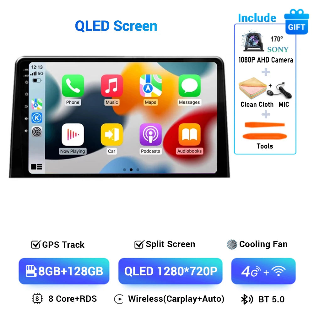 Android 14 Carplay Car Radio Stereo Multimedia Video Player For Citroen Berlingo 2019 Peugeot Partner Rifter 2020 For Opel Combo