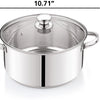 10-Piece Nonstick Stainless Steel Cookware Set for Durability and Style for Everyday Homemaking