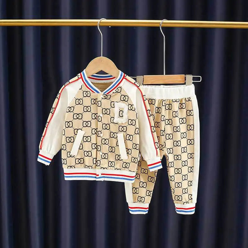 Baby Boys Clothes Sets Spring Autumn Toddler Fashion Cotton Coats Pants 2pcs Tracksuits For Bebe Infants Sports Suits Outfits 2Y