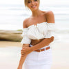 crop tops women 2019 summer lantern sleeve sexy strapless beach tops  red black white ruched crop top tank top croptop
