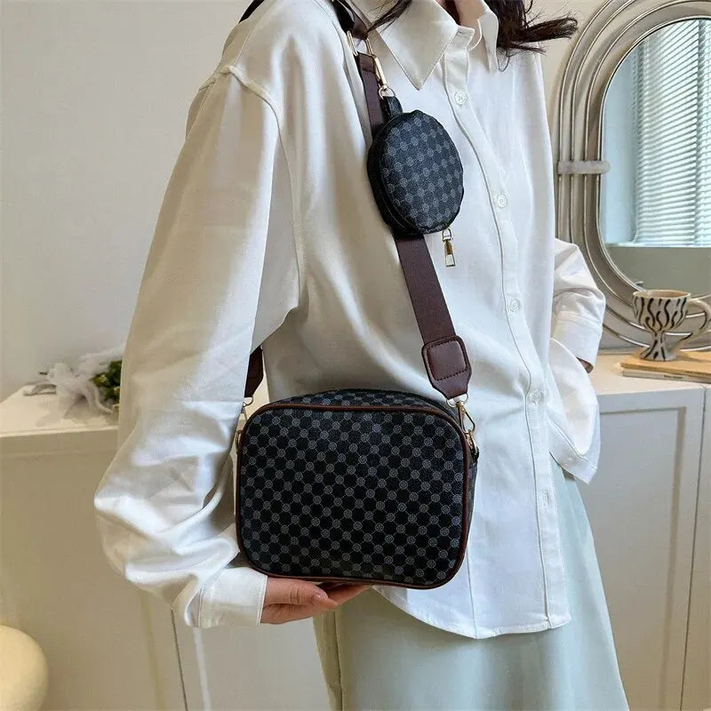 Vintage Fashion Handle Handbag Women Solid Soft PU Leather Women Shoulder Bag New Casual Designer Women Crossbody Tote Bag