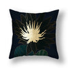 45x45cm gingko leaf polyester cushion cover black gold  waist pillowcase living room chair sofa home decoration