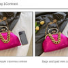 2024 Luxury Women Gold Green Chain Messenger Bags PU Leather Shoulder Bags Shell Clip Designer Handbag And Purse Wedding Clutch