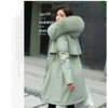 Winter Parka 2024 New Women Jacket Clothes Long Coat Wool Liner Hooded Jacket Fur Collar Thick Warm Snow Wear Fashion Parka