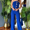 Elegant Jumpsuit for Women Dressy Sexy Off Shoulder Wide Leg Pant Suit One Piece Party Outfits