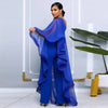 Sexy Chic Women One Shoulder Jumpsuit Chiffon Long Sleeve Prom Party Clothes Designer One Piece Ruffles Rompers 2023