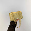 Fashionable Mini Quilted Embossed Chain Shoulder Bag Simple And Versatile Diagonal Crossbody Bag For Women Square Handbag