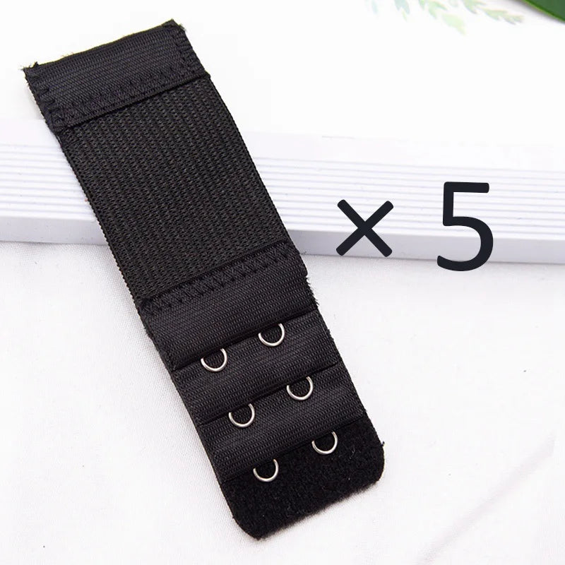 5Pcs/set 2 Hook Bra Extender for Women's Elastic Bra Extension Strap Hook Clip Expander Adjustable Buckle Intimates Accessories