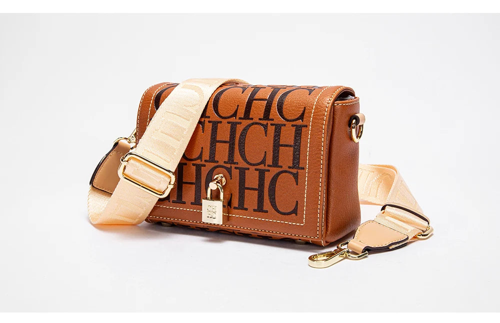 Fashionable Classic Light Luxury Design Exquisite Craftsmanship Women's New Shoulder Bag Letter PU Material Crossbody Bag