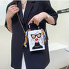 Evening Bags for Women 2024 New Fashionable Leather Shoulder Bag Woman Hard High Quality Hip Hop Party Luxury Designer Handbag