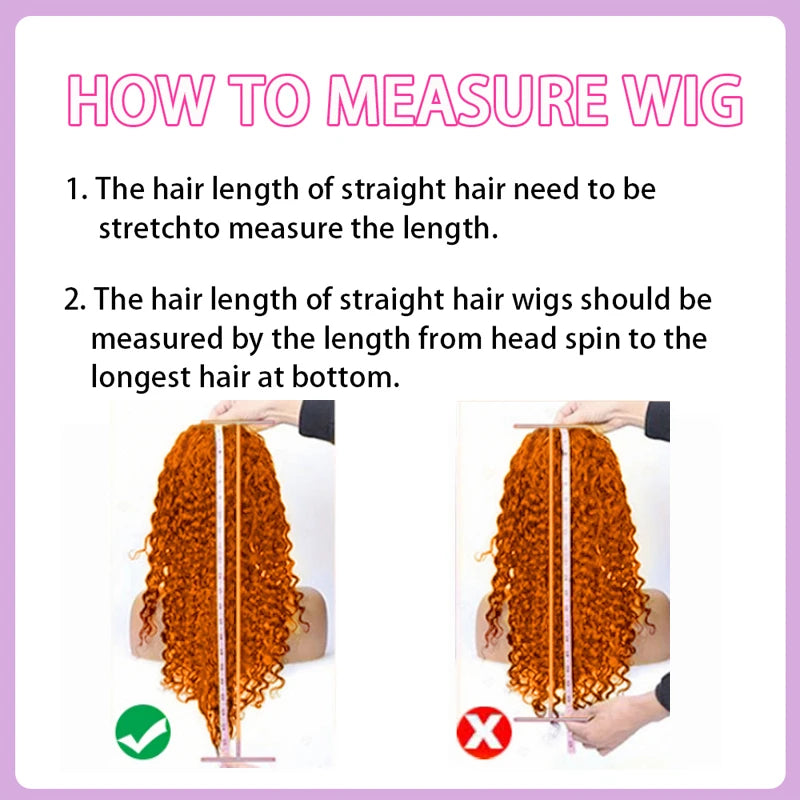 Water Wave Ginger Lace Front Wigs Human Hair 13x4 13x6 #350 Colored Wigs 100% Brazilian Human Hair Deep Curly Wigs Orange Ginger